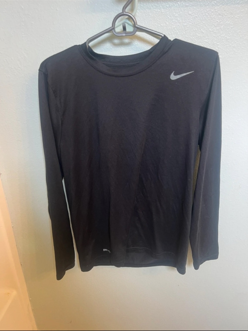 Nike Black Long Sleeve Performance Crew Shirt